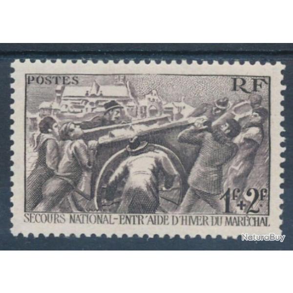 timbre 1 fc 1941 N497 neuf sans charnire