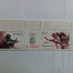 timbres de 2 et 3 fcs 1984 N°2312 et 2313 neuf sans charnière