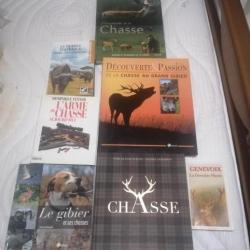 Lot de livres de chasse Petits et Grands Gibiers