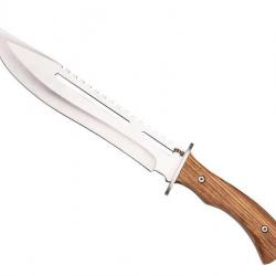 HERBERTZ - HE.55007 - POIGNARD HERBERTZ BOIS DE ZEBRA 26CM INOX