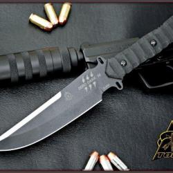 Couteau de Combat Tops Zero Dark 30 Lame acier carbone 1095 Tops Knives Made In USA TPZERO30