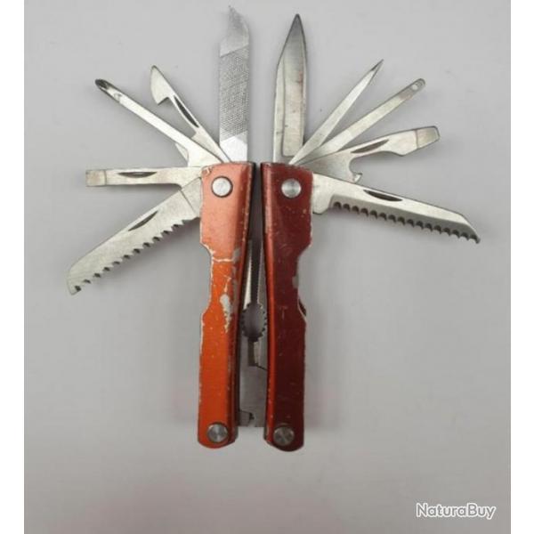 Couteau multifonction  11 outils en acier inoxydable pour collection