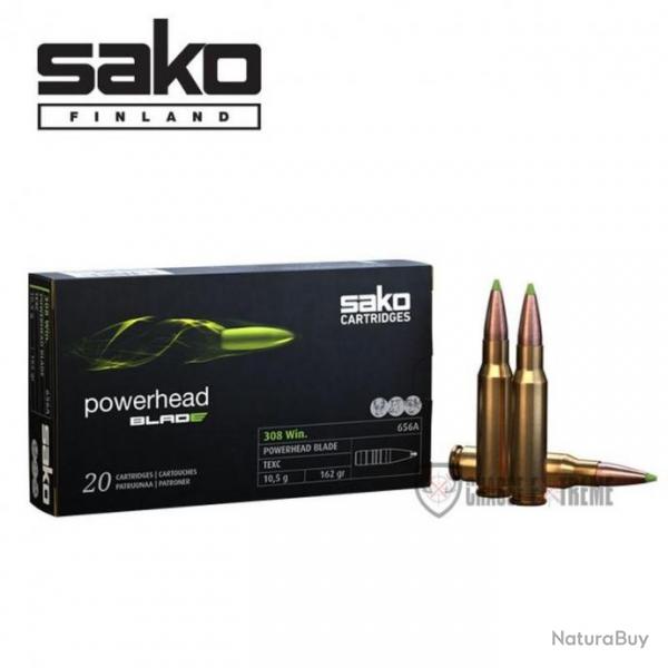 20 Munitions SAKO Powerhead Blade cal 308 Win 162 gr