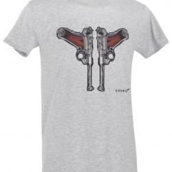 T-Shirt D.Five avec paire de Lugers Gris
