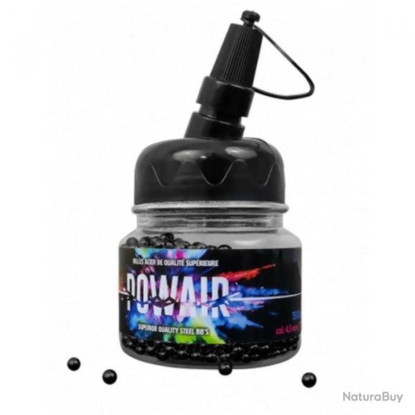 Billes acier Powair Bb's noires par 1500 - Cal. 4.5 - Par 5