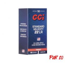Balles CCI Standard Velocity - Cal. 22LR - 22LR / Par 20 / 40