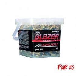 Balles CCI Blazer Plomb Round nose - 22LR / 1500 / Par 20