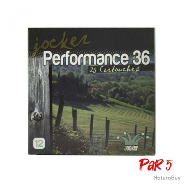Boite de 25 Cartouches Jocker Performance 36 BJ Cal. 12 70 25 Par