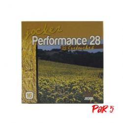 Boîte de 25 Cartouches Jocker Performance 28 BJ Cal. 16 67 16 Par 5