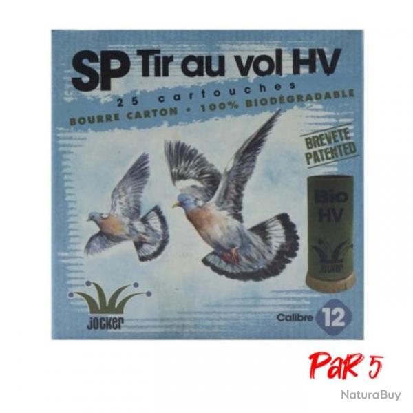 Bote de 25 Cartouches Jocker Bio Tir au Vol 34 HV BJ - Cal. 12/70/16 - 5 / Par 5