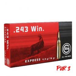 Balles Geco Express - Cal. 243 Win. 243 win / Par 1 - 243 win / Par 3