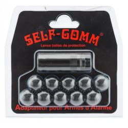 Adaptateur pour armes d'alarme + 10 projectiles Self Gomm