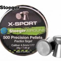 500 PLOMBS 4,5 STOEGER X-SPORT 48g/7,48gr