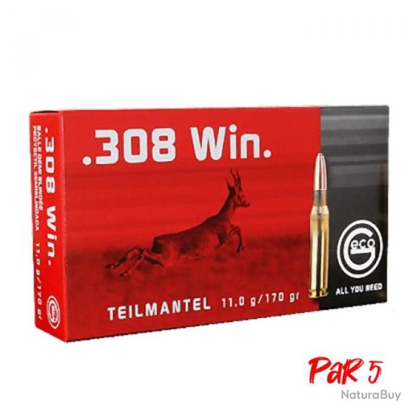 Balles Geco TM Demi-blinde - Cal. 308 Win. 308 Win MAG / Par 1 - 308 Win MAG / Par 5