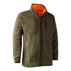 Veste de chasse polaire Gamekeeper réversible orange Deerhunter