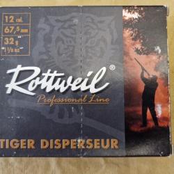Cartouches Rottweil Tiger Disperseur cal. 12/67,5 N°8 DESTOCKAGE!!!