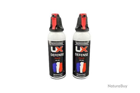 UX PRO / UMAREX - Lot de 2X Bombe Spray Gel Poivre 100 ml de
