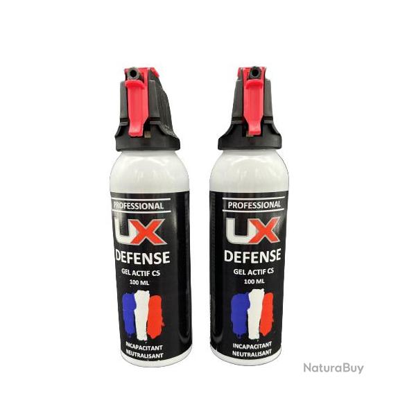UX PRO / UMAREX - 2X Bombe Spray Gel actif CS 100 ml de dfense UMAREX