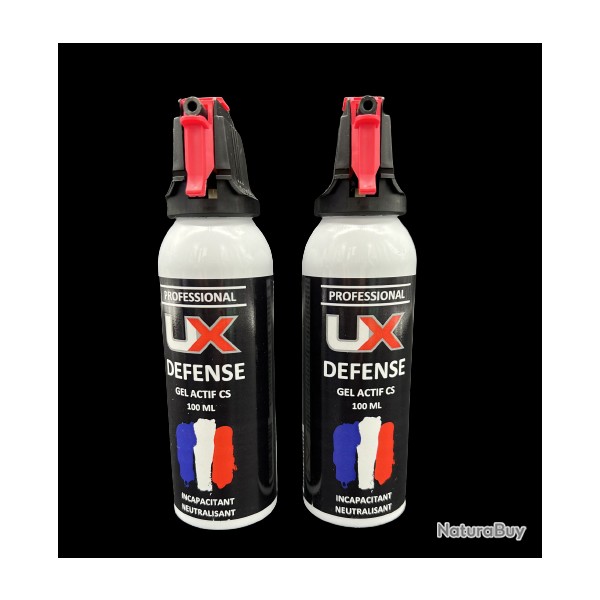 UX PRO / UMAREX - 2X Bombe Spray Gel actif CS 100 ml de dfense UMAREX