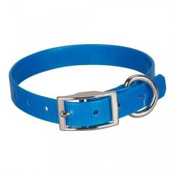 collier Gravé hunt us 19 x 45 cm bleu clair - biothane - jokidog