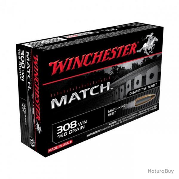 Winchester .308 WIN. Boat Tail Match 168 gr