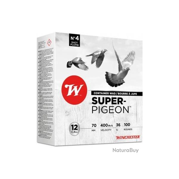 100 CARTOUCHES SUPER PIGEON 36G CAL12 PLOMB 4