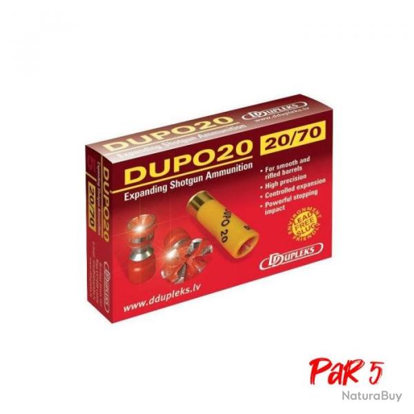 Balles Dupleks Dupo 20 - Cal. 20/70 Par 1 - Par 5