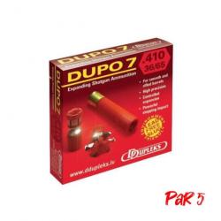 Balles Dupleks Dupo 7 - Cal. 410 - 65 mm / Par 5