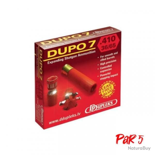 Balles Dupleks Dupo 7 - Cal. 410 65 mm / Par - 65 mm / Par 5