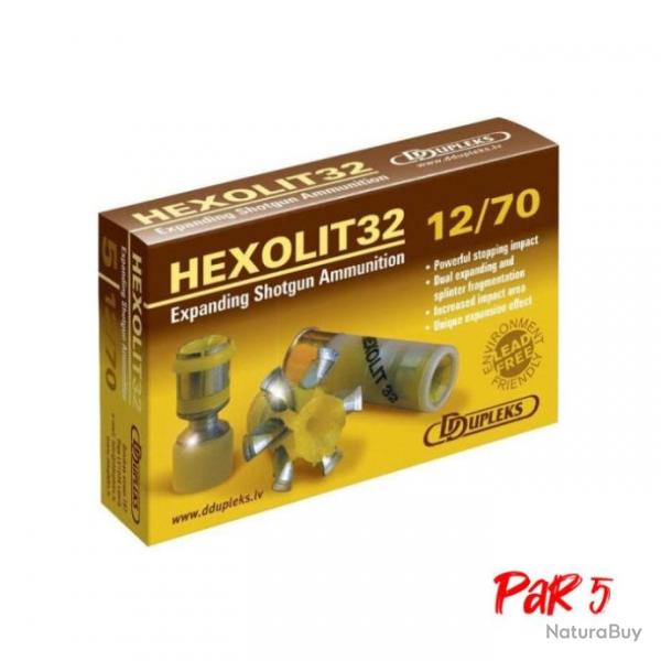 Balles Dupleks Hexolit 32 - Cal. 12/70 Par 1 - Par 5