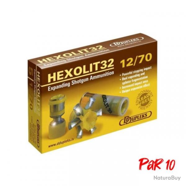 Balles Dupleks Hexolit 32 - Cal. 12/70 Par 1 - Par 10