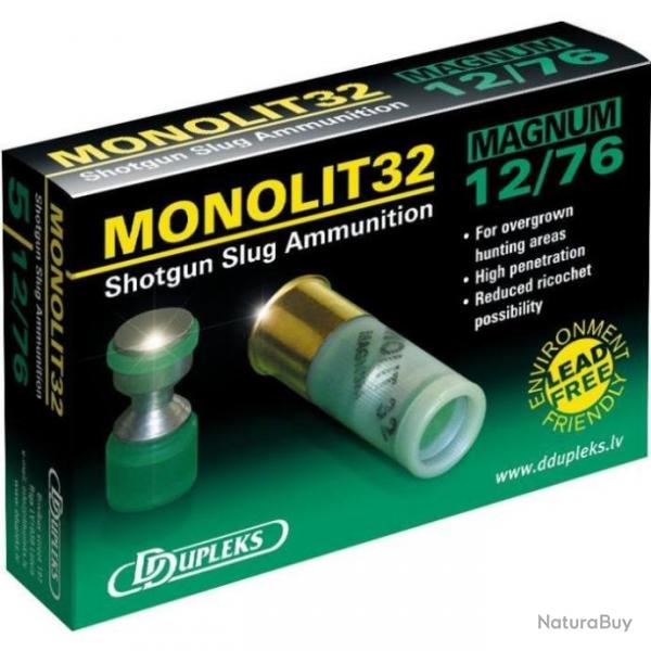 Balles Dupleks Monolit 32 - Cal. 12/70 Par 1 - Par 1