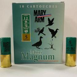 10 CARTOUCHES MARY ARM MINI MAGNUM CAL 12 PLOMB 4