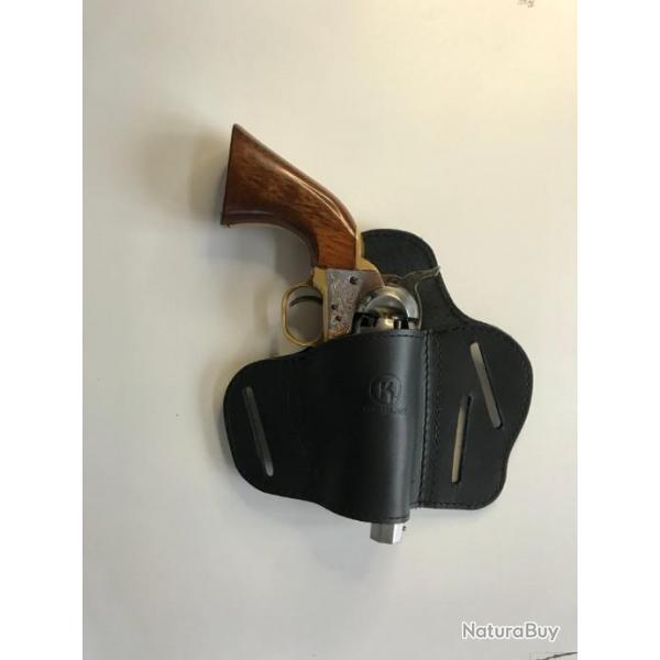 holster luxe de ceinture deux positions pour revolver  poudre noire snubnoses ou shriff !