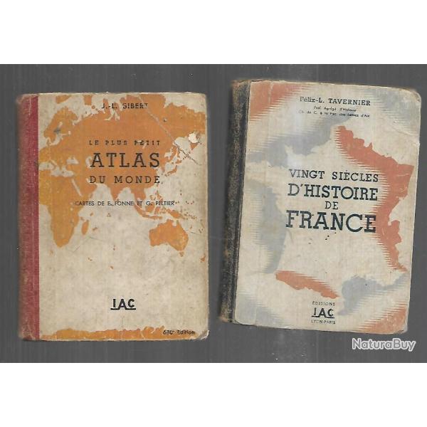 le plus petit atlas du monde de sibert et vingt sicles d'histoire de france  tavernier