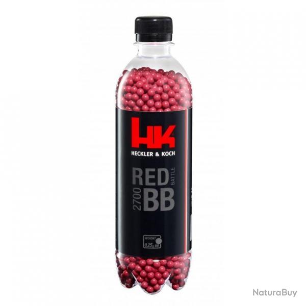 Billes bbs 6mm HK Red 0.25g bouteille X2700