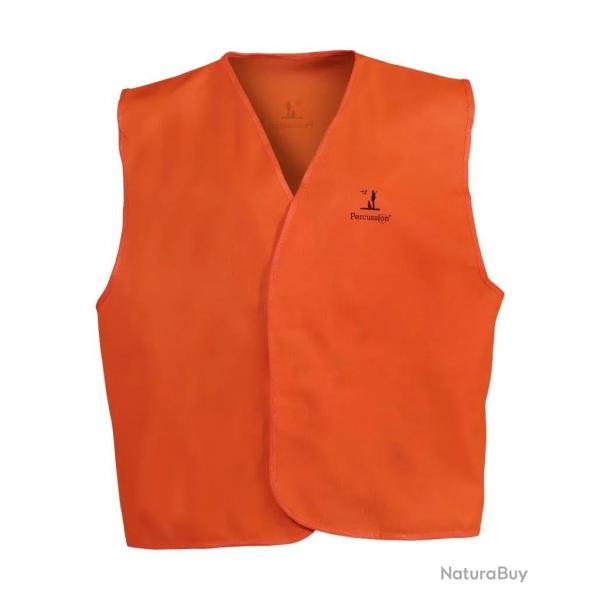 Gilet Traque Orange fluo Percussion-XL/XXL