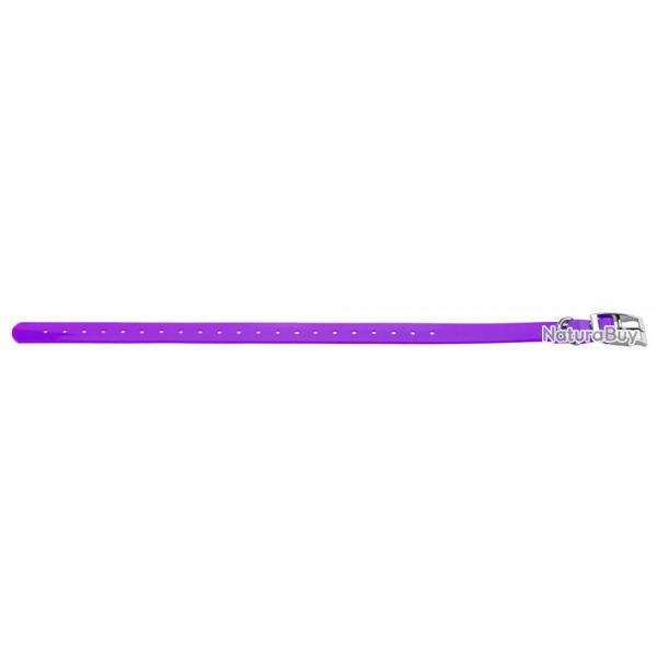 Collier violet pour chien 2,5 cm en polyurthane - Country
