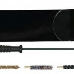 Kit de nettoyage pour arme de poing cal. .357 / 9mm - 1 tige gainée - pochette