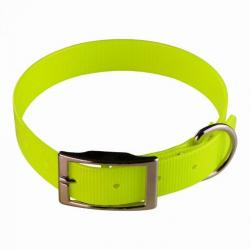 Collier gravé HUNT US 25 x 55 cm biothane jaune - jokidog