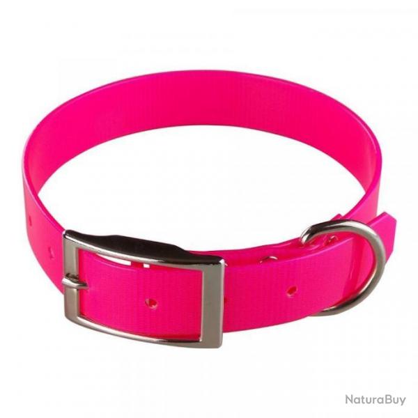 Collier grav HUNT US 25 x 55 cm biothane rose - jokidog