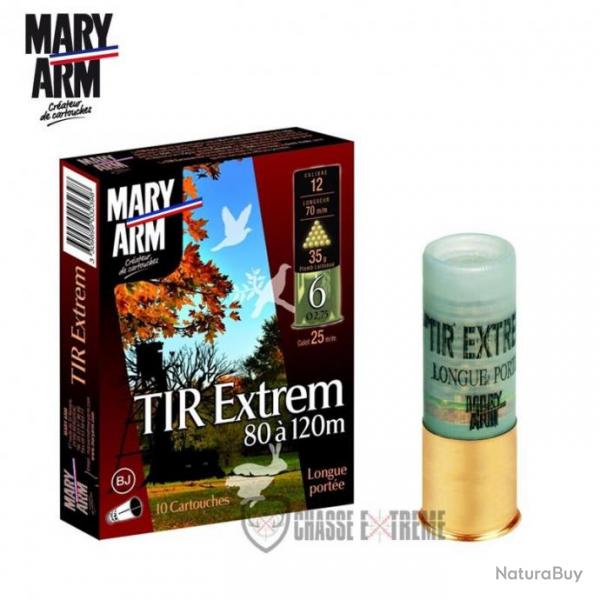 10 cartouche MARY ARM Tir Extrem 35gr Cal 12/70 Pb N 4