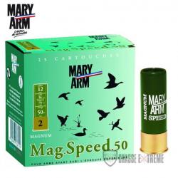 25 Cartouches MARY ARM Magnum Speed 50G Cal 12/76 PB N°4