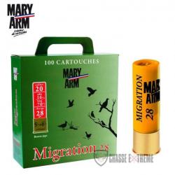 Pack 100 Cartouches MARY ARM Migration 28G Cal 20/70 PB N 7.5+8.5