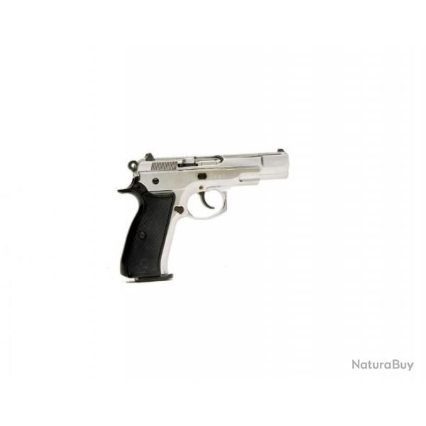 Pistolet  blanc Kimar 75 Chrome cal 9mm PAK