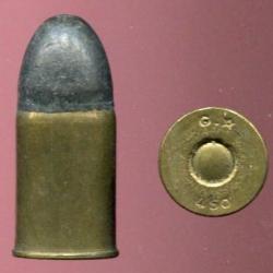 .450 BullDog - Société Française des Munitions - marquage : G* 450 - amorçage Berdan