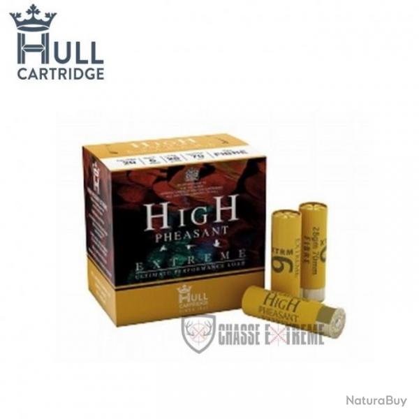 25 Cartouches HULL High pheasant xtrm 30G Cal 12/70 Pb N5 et 6