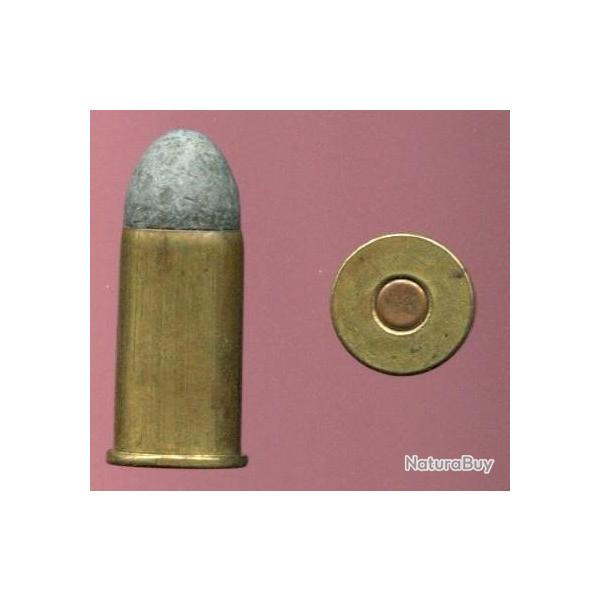 9.4 mm pour revolver hollandais Mle 1874 - balle plomb - tui laiton - amorce cuivre