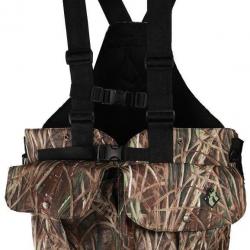 Gilet De Chasse Harnais Somlys 200 Camo Roseaux