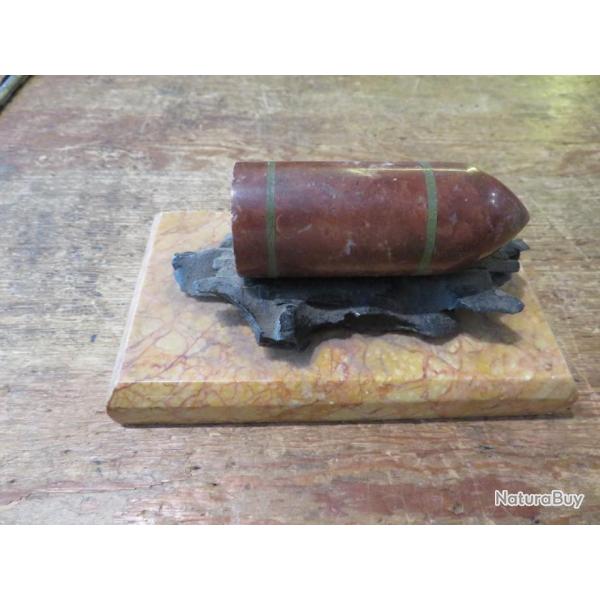 presse papier clat d'obus NAMUR 1914